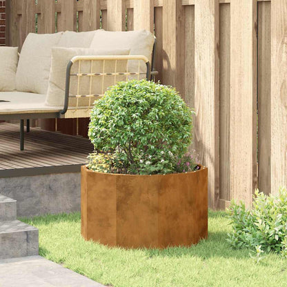 Planteringskärl Rostig 60 x 60 x 35 cm Väderbeständig stål