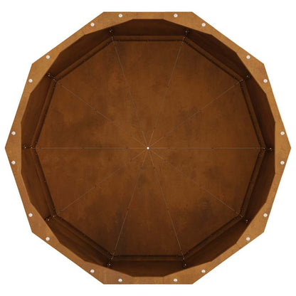 Planteringskärl Rostig 60 x 60 x 35 cm Väderbeständig stål