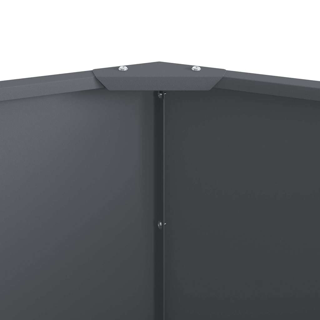 Planteringskärl Antracit 120 x 120 x 50 cm Stål