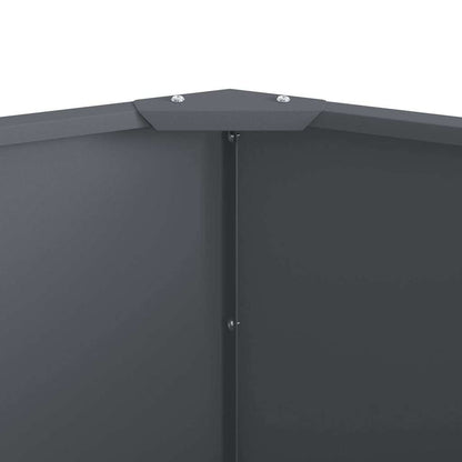 Planteringskärl Antracit 120 x 120 x 50 cm Stål