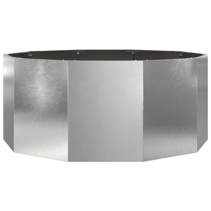 Planteringskärl Silver 120 x 120 x 50 cm Rostfritt stål