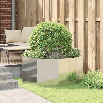 Planteringskärl Silver 120 x 120 x 50 cm Galvaniserat Stål