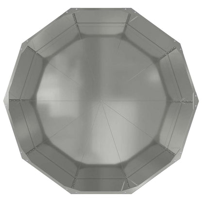 Planteringskärl Silver 120 x 120 x 50 cm Galvaniserat Stål