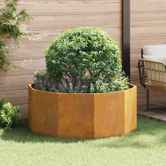 Planteringskärl Rostig 120 x 120 x 50 cm Väderbeständig stål