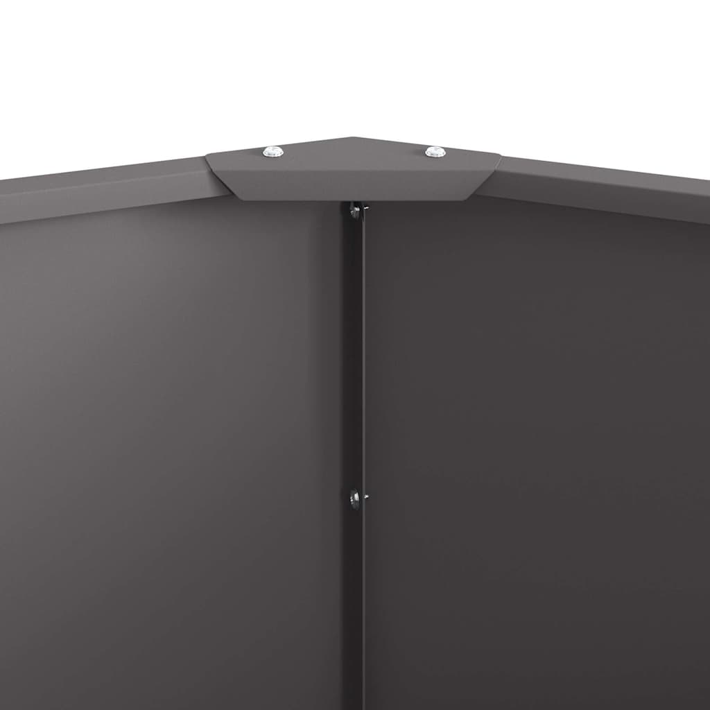 Planteringskärl Svart 90 x 90 x 50 cm Stål