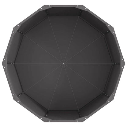 Planteringskärl Svart 90 x 90 x 50 cm Stål