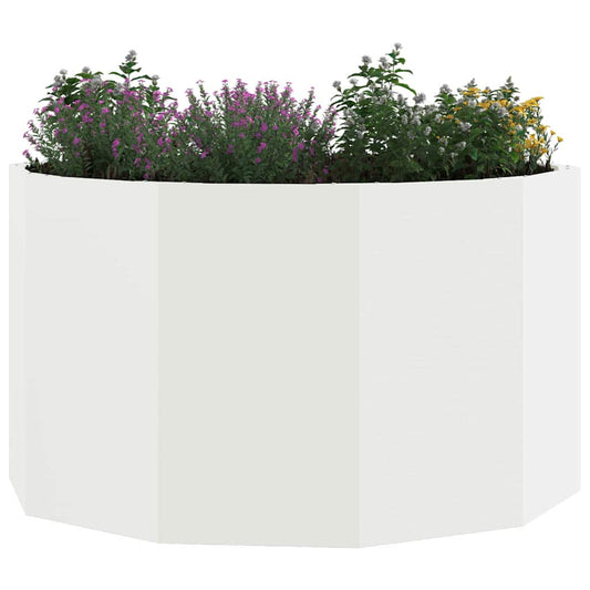 Planteringskärl Vit 90 x 90 x 50 cm Stål
