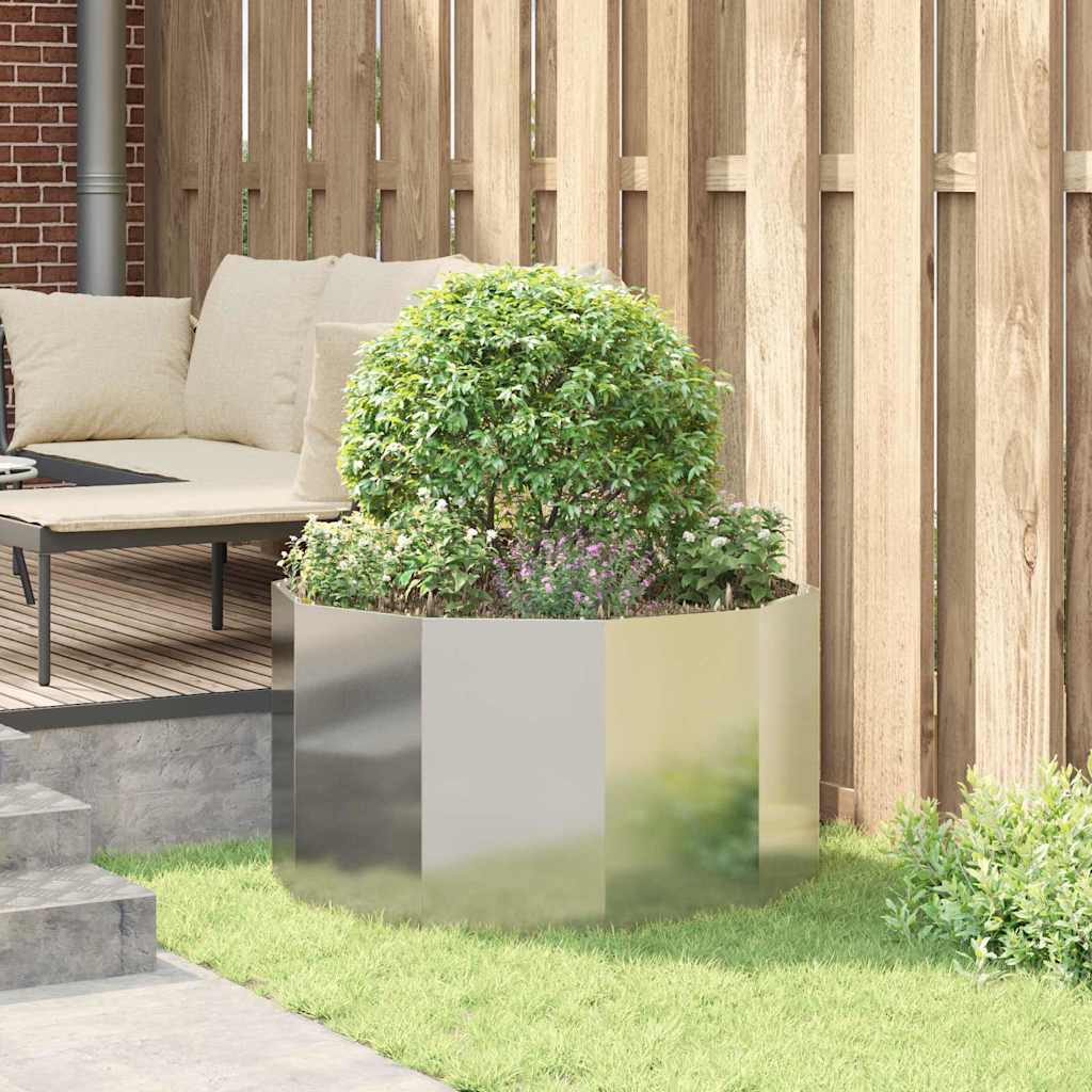 Planteringskärl Silver 90 x 90 x 50 cm Rostfritt stål