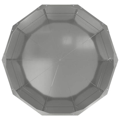 Planteringskärl Silver 90 x 90 x 50 cm Galvaniserat Stål