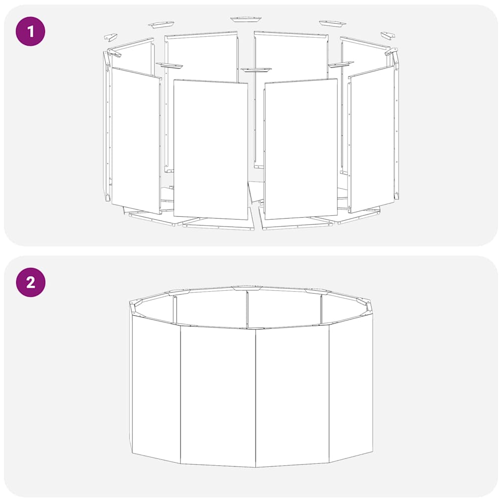 Planteringskärl Rostig 90 x 90 x 50 cm Väderbeständig stål