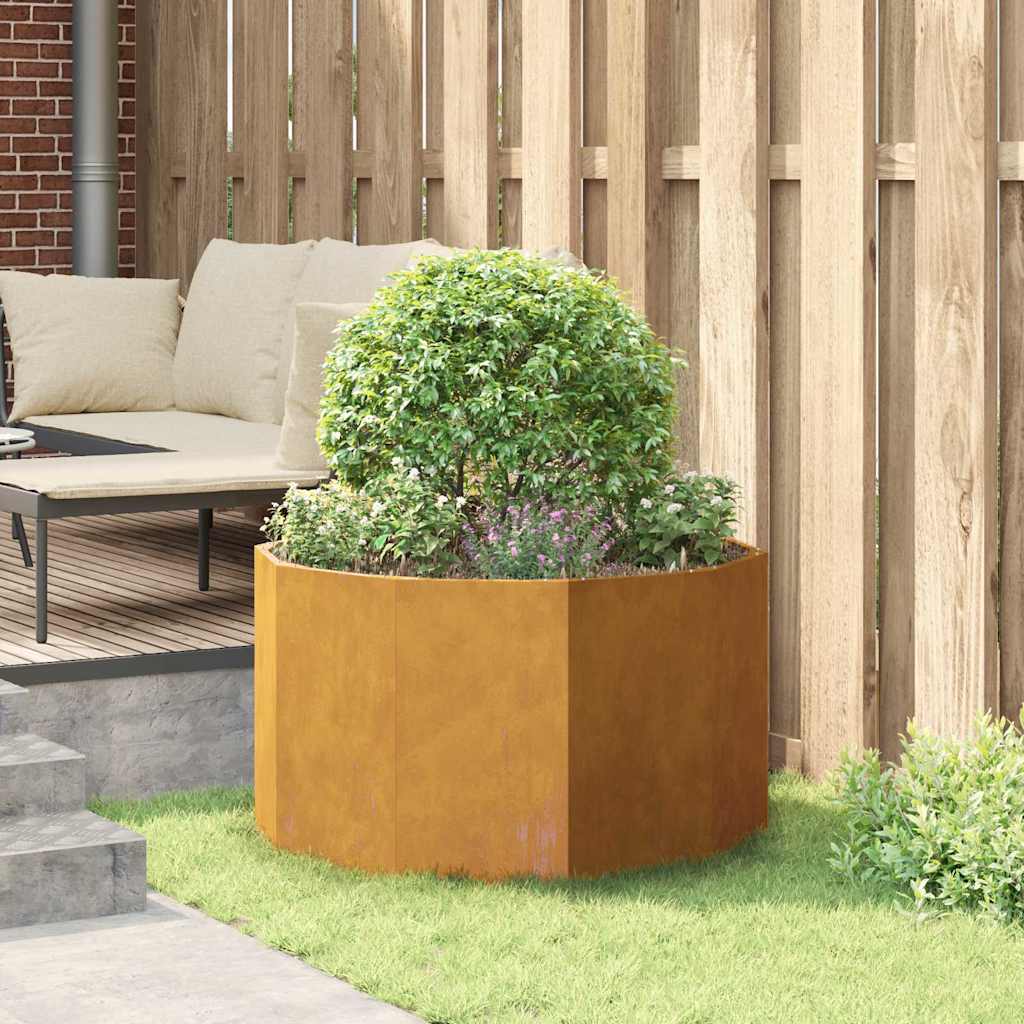 Planteringskärl Rostig 90 x 90 x 50 cm Väderbeständig stål