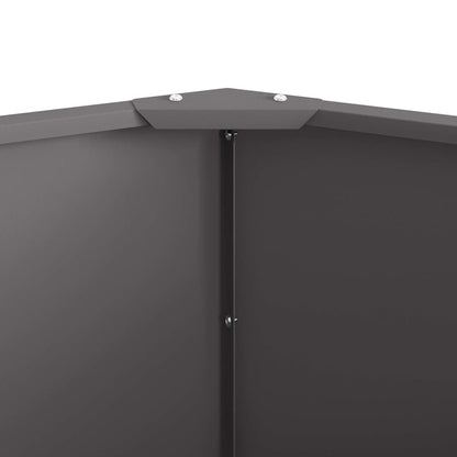 Planteringskärl Svart 60 x 60 x 50 cm Stål