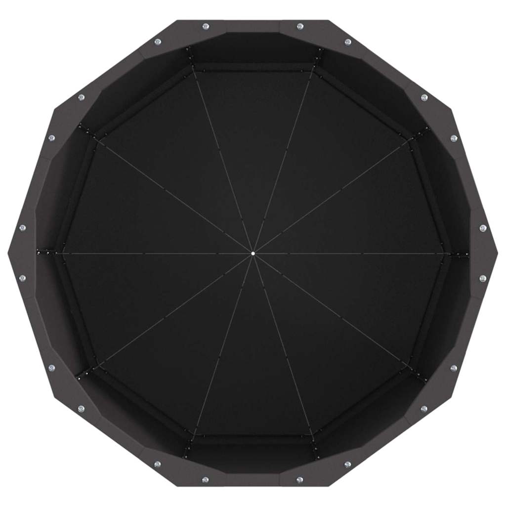 Planteringskärl Svart 60 x 60 x 50 cm Stål