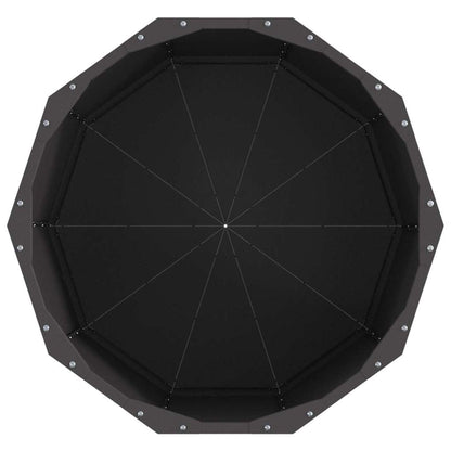 Planteringskärl Svart 60 x 60 x 50 cm Stål