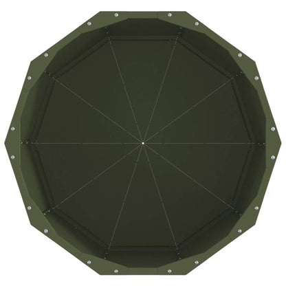 Planteringskärl Olivgrön 60 x 60 x 50 cm Stål