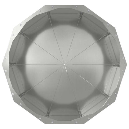 Planteringskärl Silver 60 x 60 x 50 cm Galvaniserat Stål