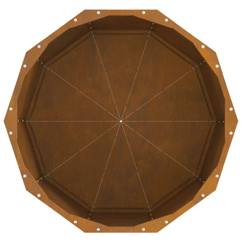 Planteringskärl Rostig 60 x 60 x 50 cm Väderbeständig stål