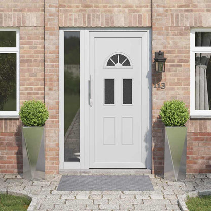 Planteringskärl 2 pcs Silver 30 x 30 x 75 cm Rostfritt stål