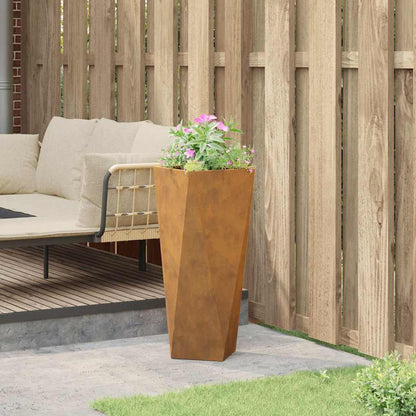 Planteringskärl Rostig 30 x 30 x 75 cm Väderbeständig stål