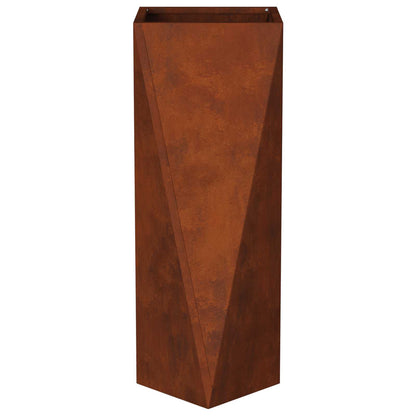 Planteringskärl Rostig 30 x 30 x 75 cm Väderbeständig stål