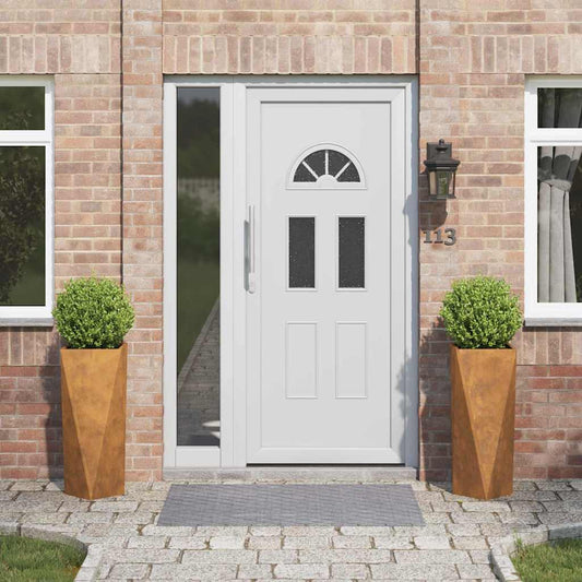 Planteringskärl 2 pcs Rostig 30 x 30 x 75 cm