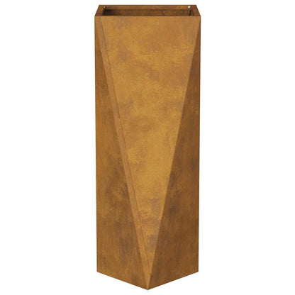 Planteringskärl 2 pcs Rostig 30 x 30 x 75 cm