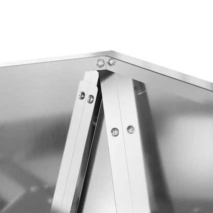 Planteringskärl 2 pcs Silver 40 x 40 x 75 cm Galvaniserat Stål