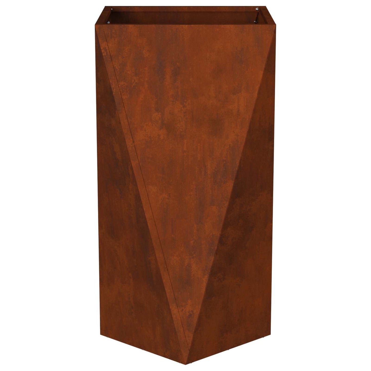 Planteringskärl 2 pcs Rostig 40 x 40 x 75 cm