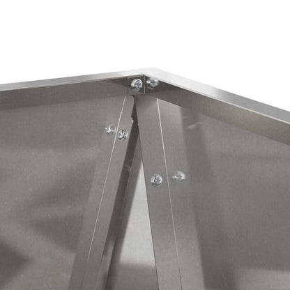 Planteringskärl Silver 50 x 50 x 75 cm Rostfritt stål