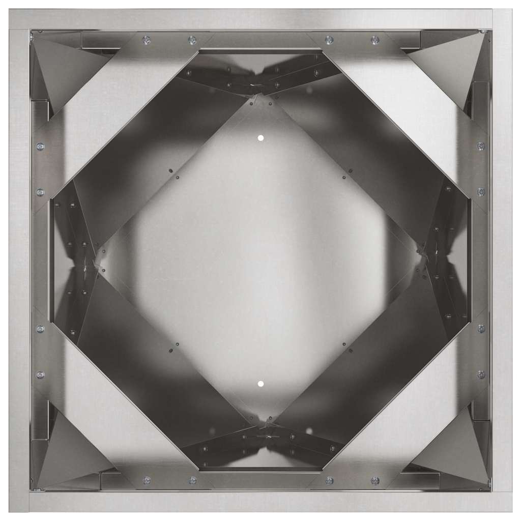 Planteringskärl 2 pcs Silver 50 x 50 x 75 cm Rostfritt stål