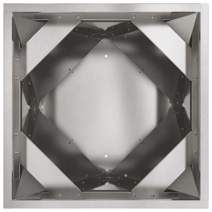 Planteringskärl 2 pcs Silver 50 x 50 x 75 cm Rostfritt stål