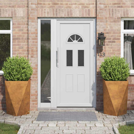 Planteringskärl 2 pcs Rostig 50 x 50 x 75 cm