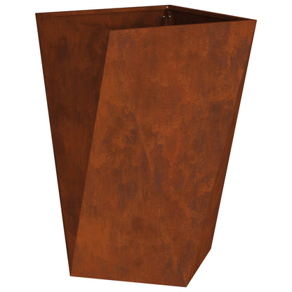 Planteringskärl 2 pcs Rostig 50 x 50 x 75 cm