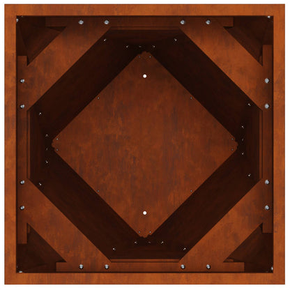 Planteringskärl 2 pcs Rostig 50 x 50 x 75 cm