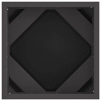 Planteringskärl 2 pcs Svart 30 x 30 x 30 cm Stål