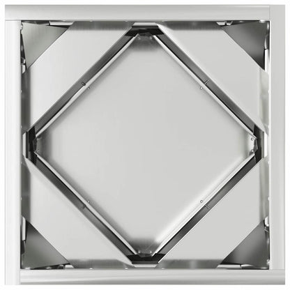 Planteringskärl 2 pcs Silver 30 x 30 x 30 cm Galvaniserat Stål