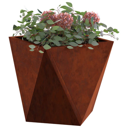 Planteringskärl Rostig 30 x 30 x 30 cm Väderbeständig stål
