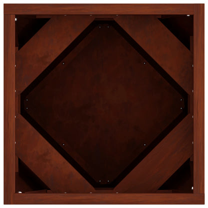 Planteringskärl Rostig 30 x 30 x 30 cm Väderbeständig stål