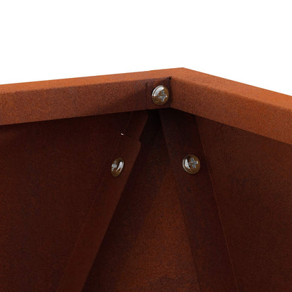 Planteringskärl 2 pcs Rostig 30 x 30 x 30 cm