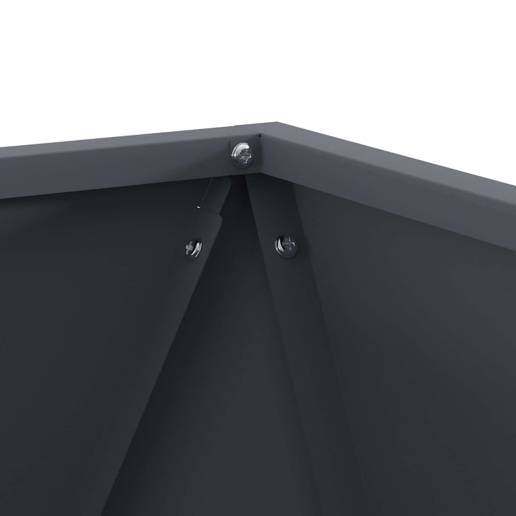 Planteringskärl Antracit 40 x 40 x 40 cm Stål