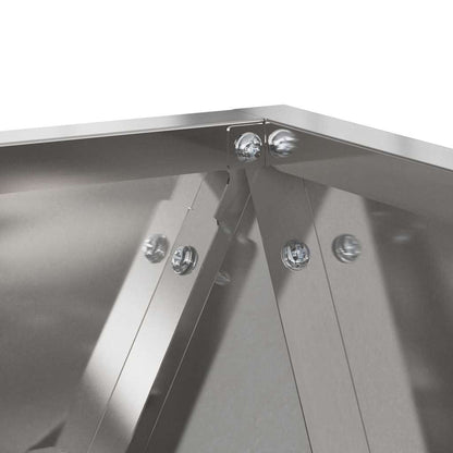 Planteringskärl Silver 40 x 40 x 40 cm Rostfritt stål