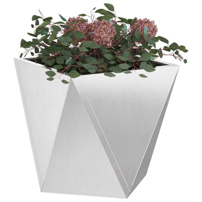 Planteringskärl Silver 40 x 40 x 40 cm Rostfritt stål