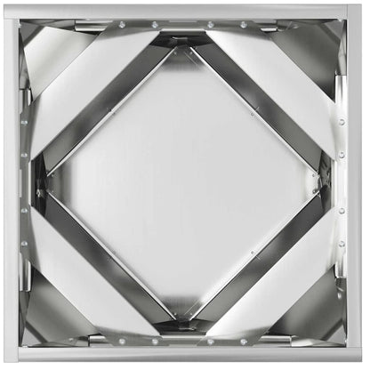 Planteringskärl Silver 40 x 40 x 40 cm Galvaniserat Stål