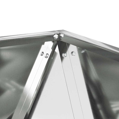 Planteringskärl 2 pcs Silver 40 x 40 x 40 cm Galvaniserat Stål