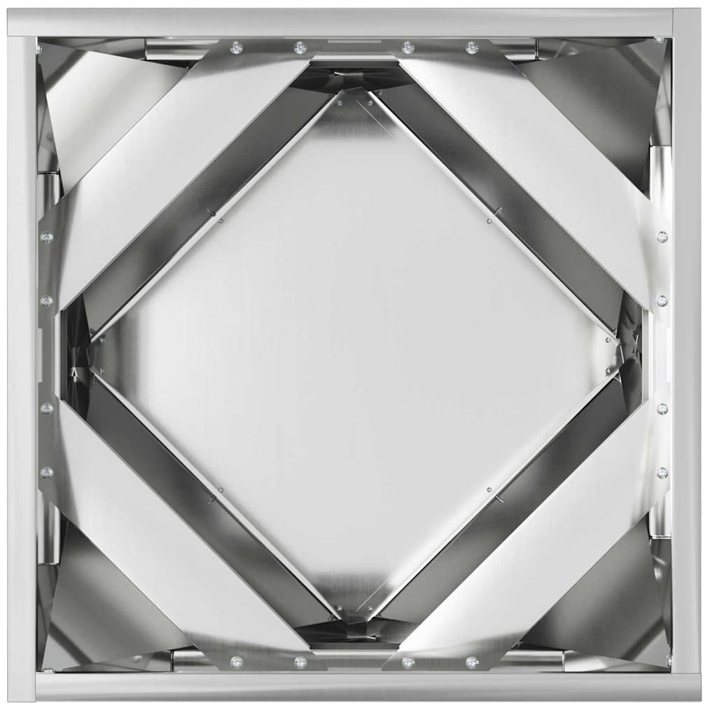 Planteringskärl 2 pcs Silver 40 x 40 x 40 cm Galvaniserat Stål