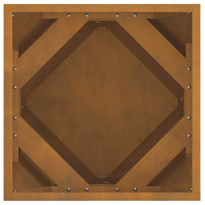 Planteringskärl 2 pcs Rostig 40 x 40 x 40 cm