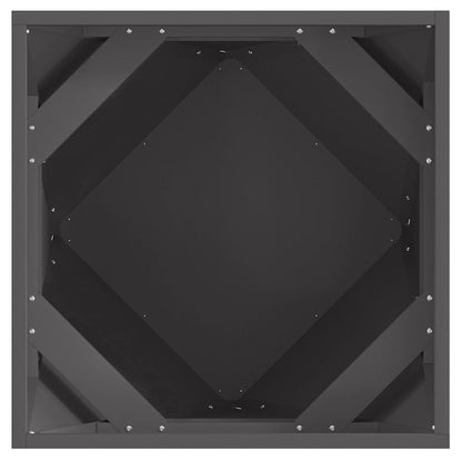 Planteringskärl Svart 50 x 50 x 50 cm Stål