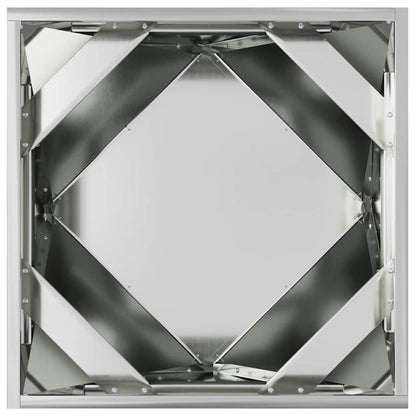 Planteringskärl 2 pcs Silver 50 x 50 x 50 cm Galvaniserat Stål