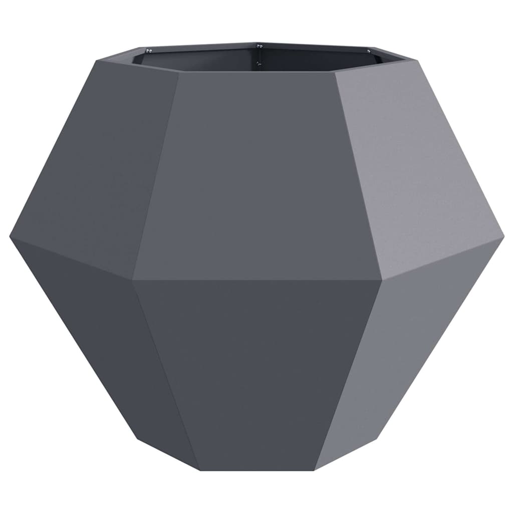 Planteringskärl Antracit 100 x 100 x 80 cm Stål