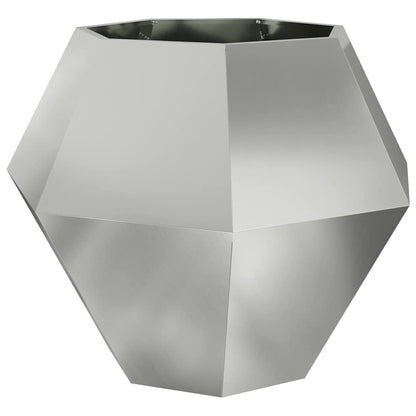 Planteringskärl 2 pcs Silver 100 x 100 x 80 cm
